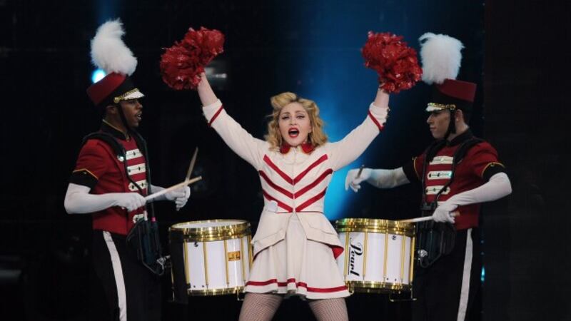 Madonna performs at the American Airlines Arena on Tuesday Nov. 20, 2012, in Miami. (Photo by...