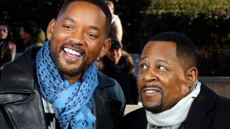U.S actors Will Smith, left, and Martin Lawrence pose for photographers during the photocall...