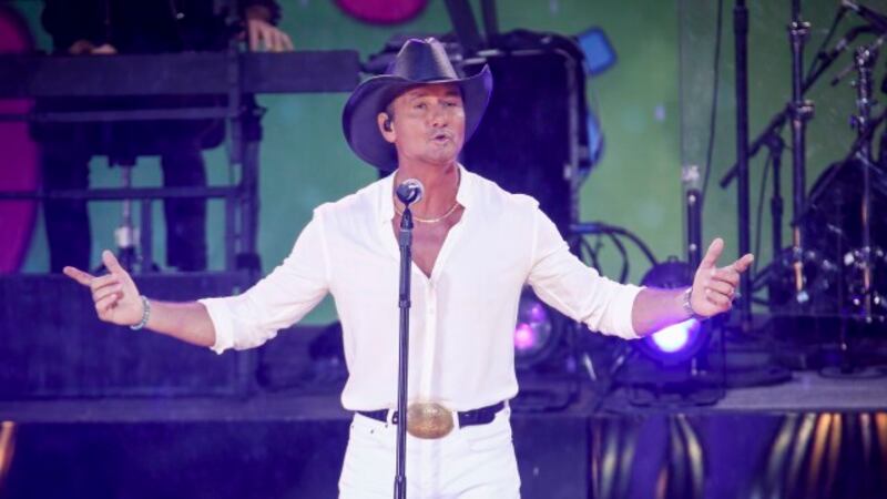 Singer Tim McGraw performs on ABC's "Good Morning America" at Rumsey Playfield/SummerStage on...