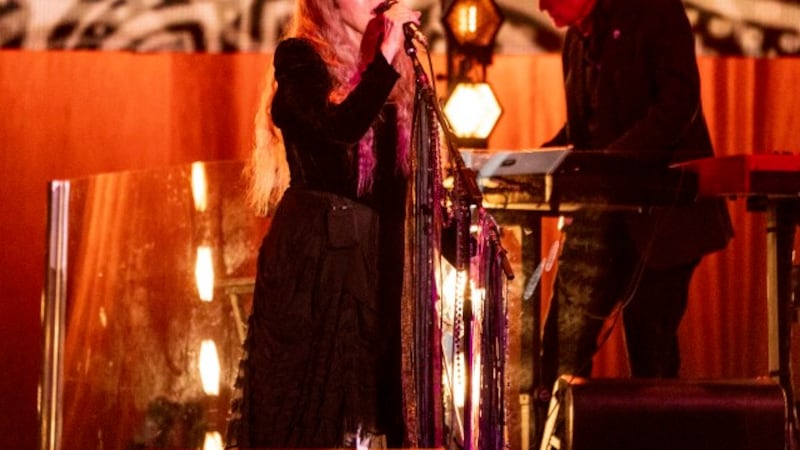 Stevie Nicks performs at the Bonnaroo Music and Arts Festival on Sunday, June 19, 2022 in...
