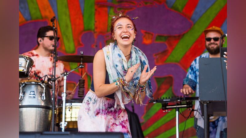 FILE -- Lauren Daigle performs at the New Orleans Jazz and Heritage Festival on Saturday,...