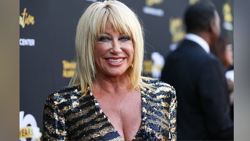 FILE -- Suzanne Somers arrives at the Television Academy's 70th Anniversary at The Television...