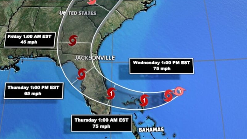 Hurricane warning for parts of Palm Beach County, Treasure Coast