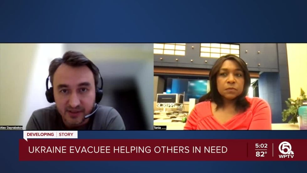 WPTV's Tania Rogers speaks with Alex Dayrabekov via video chat.
