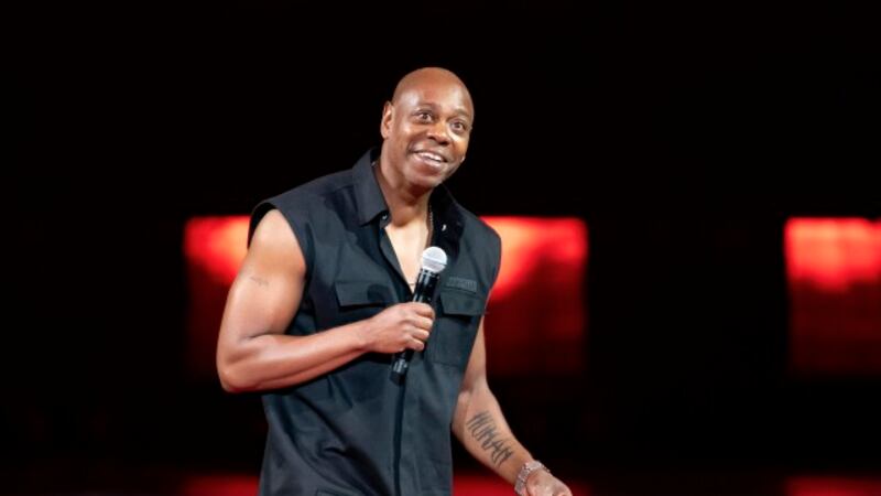Comedian Dave Chappelle performs at Madison Square Garden during his 50th birthday celebration...