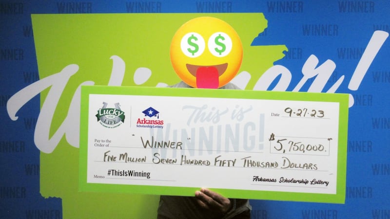 The man, who chose to remain anonymous, won the $5.75 million jackpot by playing a special set...